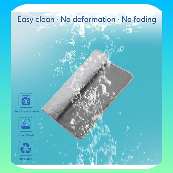 XXL- 60 in x 40 in. Pet Self Cooling Mat pet cooling pad ice silk pet kennel mat - Picture 4 of 11